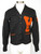 "Octonek" Black w/ Orange 'Y' Letterman Jacket
