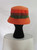 "Macy's" Orange Felt Bucket Hat