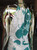 SOLD Green and White Floral Maxi Dress