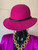 Liz Claiborne 1980's Wool Fuchsia Hat