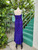 "Mary McFadden" Purple Fortuny Pleated Goddess Gown