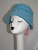 Light Blue Velvet Ruched Design Bucket Hat