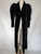 "Rice's" Black Silk Velvet Opera Coat w/ Carved Deco Button