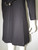 "Courreges" Black Wool Blend Mod V-Neck Dress w/ Patent Leather Details