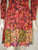 Warm Tone Floral Patchwork Patterned Dress