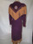 "Frontier" 2pc. Purple Suede w/ Brown Fringe Western Skirt & Jacket