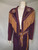 "Frontier" 2pc. Purple Suede w/ Brown Fringe Western Skirt & Jacket