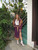 "Frontier" 2pc. Purple Suede w/ Brown Fringe Western Skirt & Jacket