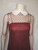 "Jill Richards - Saks 5th Avenue" Mesh Polka dot Brown Mesh Dress w/ White Collar & Cuffs