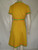 "Jerry Silverman" Yellow Dress w/ Green & Orange Stripe Details