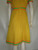 "Jerry Silverman" Yellow Dress w/ Green & Orange Stripe Details
