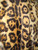 Faux Cheetah Print Fur Coat w/ Black Leather Belt