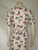 "The Art Shirt" White Linen Instruments Print Dress w/ Tie Belt