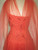 Coral Tulle Drop Waist Dress w/ Attached Scarf