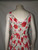 White Sundress with Red Roses Print