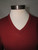 "Bonwit Teller" Burnt Orange Wool V-Neck Sweater