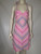 "Plain Jane" Pink w/ Rainbow Stripe Halter Dress