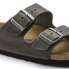 Birkenstock Arizona Soft Footbed Iron Oiled Leather - Unisex sandal