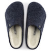 Birkenstock Zermatt Shearling Dark Blue Wool Felt - Women's Clog