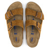 Birkenstock Arizona Soft Footbed Mink Suede Leather - Unisex Sandal 