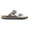 Birkenstock Arizona Shearling Iron Oiled Leather - Unisex Sandal