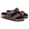  Birkenstock - Arizona Shearling Sandal - Plaid Red Wool