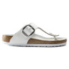 Birkenstock Gizeh Big Buckle White leather - Women's Sandal