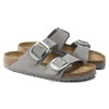 Birkenstock Arizona Big Buckle Dove Gray Nubuck Leather - Women's Sandal