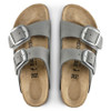 Birkenstock Arizona Big Buckle Dove Gray Nubuck Leather - Women's Sandal