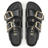 Birkenstock Arizona Big Buckle High Shine Black Natural Patent Leather - Women's Sandal