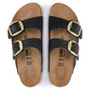 Birkenstock Arizona Big Buckle Black Nubuck Leather - Women's Sandal