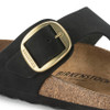 Birkenstock Gizeh Big Buckle Black Nubuck Leather -Women's Sandal