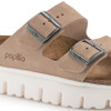 Birkenstock Women's Arizona Chunky Warm Sand Suede Leather Sandal