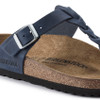 Birkenstock Women's Gizeh Braid Navy Oiled Leather Sandal