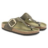 Birkenstock Gizeh Big Buckle Olive Green Oiled Leather - Women's Sandal