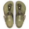 Birkenstock Gizeh Big Buckle Olive Green Oiled Leather - Women's Sandal