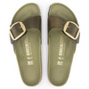 Birkenstock Madrid Big Buckle Olive Green Oiled Leather - Women's Sandal