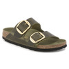 Birkenstock Arizona Big Buckle Olive Green Oiled Leather - Women's Sandal