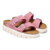 Arizona Chunky Suede Leather Candy Pink - Women's Sandal