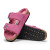 Arizona Shearling Fuchsia Suede Leather - Women's Sandal (1025554)