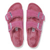 Arizona Shearling Fuchsia Suede Leather - Women's Sandal (1025554)