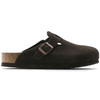 Boston Soft Footbed Mocha Suede Leather - Unisex Clog (660463)