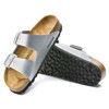 Birkenstock Arizona Birko Flor Silver - Women's Sandal