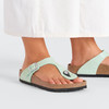 Birkenstock Gizeh Birko Flor Patent Surf Green - Women's Sandal