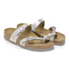 Birkenstock Mayari Washed Metallic Silver - Women's Sandal