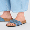 Birkenstock Oita Braid Elemental Blue Suede Leather - Women's Sandal