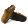 Birkenstock Boston Soft Footbed Mink Suede Leather - Unisex Clog