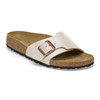 Birkenstock Catalina Birko Flor Graceful Pearl White Leather - Women's Sandal