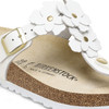 Birkenstock Gizeh Flowers White Leather - Women's Sandal