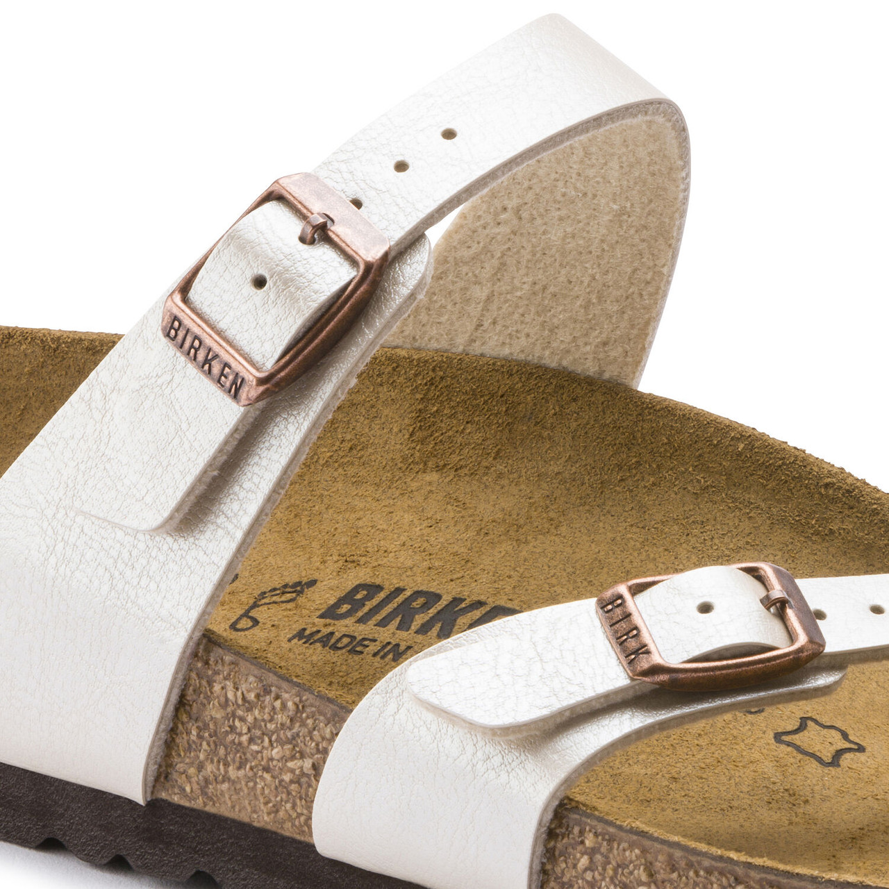 Birkenstock Mayari Graceful Pearl White Birko Flor - Women's Sandal